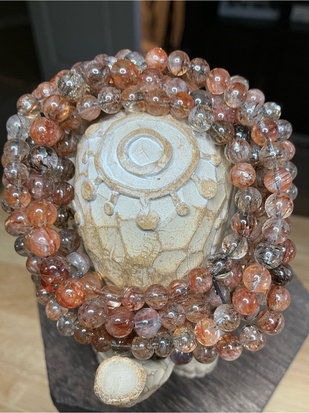 Red Rutilated Quartz Triple 5mm
